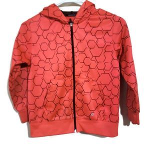 Xersion boys orange hoodie size 8 long sleeves